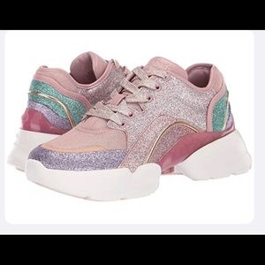 NWB Kate spade cloud glitter sneakers